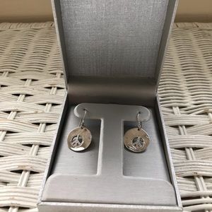 Zales peace sign earrings